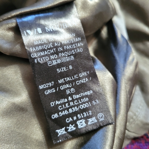 MUUBAA | LEATHER MIDI DRESS metallic grey - Picture 8 of 8